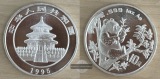 China  10 Yuan 1995  Panda   FM-Frankfurt  Feinsilber: 31,1g