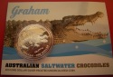 Australien, 1 Dollar 2014, Salzwasserkrokodil, Ag 1 Oz, OVP