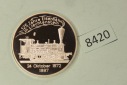 8420 Liechtenstein 1997  20 Euro  125 Jahre Eisenbahn  Silber