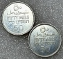 Palästina / Britisches Mandat --- 50 Mils 1927 und 1942 , mit...