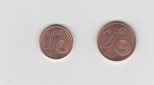 1  und 2 Cent Frankreich 2004 Unzirkuliert  ( A009)