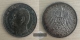 Deutsches Kaiserreich, Baden  3 Mark  1909 G  Friedrich II. 19...