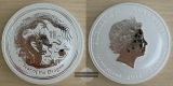 Australien  2 Dollar 2012 Jahr des Drachen  FM-Frankfurt Feins...