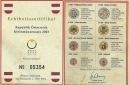 SZAIVERT 2. REPUBLIK ÖSTERREICH KMS 2003 POLIERTE PLATTE EURO...