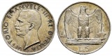 4,18 g Feinsilber. Vittorio Emanuelle III.