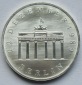 DDR: 20 Mark Brandenburger Tor 1990, Silber