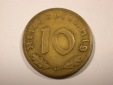 I9 3. Reich  10 Pfennig 1939 D in ss+  Originalbilder