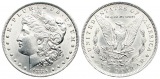 USA: 1 $ 1885 O, Morgan Dollar, 26,7 gr. 900er Silber in prach...