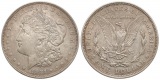 USA: 1 $ 1921, Morgan Dollar, 26,7 gr. 900er Silber, hübsche ...