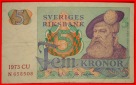 Ⰶ VOGEL (1965-1981): SCHWEDEN ★ 5 KRONEN 1973 KNACKIG! Car...