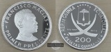 Äquatorialguinea  200 Pesetas  1970  FM-Frankfurt/M  Feingewi...