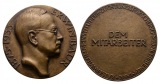 Erwin Baur - Dem Mitarbeiter; Bronzemedaille; 172 g; Ø 90 mm