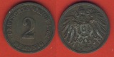 Kaiserreich 2 Pfennig 1906 E