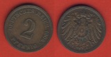 Kaiserreich 2 Pfennig 1906 F