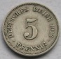 Kaiserreich: 5 Pfennig 1913 J