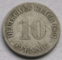 Kaiserreich: 10 Pfennig 1891 G