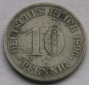 Kaiserreich: 10 Pfennig 1896 G