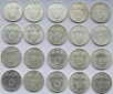 Deutsches Reich: 20 x 5 Mark Hindenburg, zusammen 250 g Feinsi...