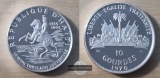 Haiti  10 Gourdes  1970  FM-Frankfurt  Feingewicht: 47g  Silbe...