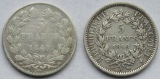 Frankreich: 5 Francs 1847 BB + 1848 A