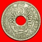 Ⰶ FRANKREICH (1923-1939): INDOCHINA ★ 5 CENT 1938! VIETNAM...