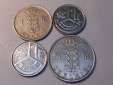 M.147 Belgien 4erLot, 1 Fr1952 BELGIE, 1 Fr1989 BELGIQUE, 1 Fr...