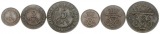 Dänemark: Frederik VII., Lot der 3 Kupferøre von 1907, kompl...