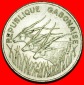 Ⰶ FRANKREICH (1975-1985): GABUN ★ 100 FRANCS 1975 3 ANTELO...