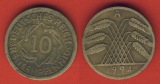 Weimarer Republik 10 Rentenpfennig 1924 A