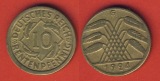 Weimarer Republik 10 Rentenpfennig 1924 G