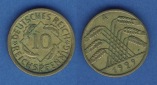 Weimarer Republik 10 Reichspfennig 1929 A