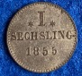 Stadt Hamburg, 1855, 1 Sechsling, AKS 29, *11