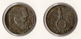 III. Reich 2 Reichsmark 1938 -A- Hindenburg Jaeger 366. sehr s...