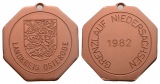 Medaille; Landkreis Osterode; Grenzlauf Niedersachsen 1982, un...