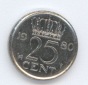 - Niederlande 25 Cent 1980 - 
