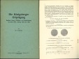 Dr. E. Mertens; Die Königsberger Ortprägung; Kurfürst Georg...