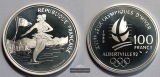 Frankreich  100 Francs  1989 Olympische Spiele  Albertville 19...