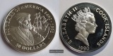 Cook Islands  50 Dollar 1990  FM-Frankfurt Feingewicht: 28,77g