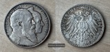 Deutsches Kaiserreich. Baden, Friedrich I. 2 Mark 1906  FM-Fra...