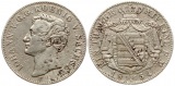 Sachsen: Johann, 1 Taler 1854, Silber, siehe Bilder!