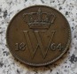 Niederlande 1 Cent 1864, besser