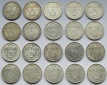 Deutsches Reich: 20 x 5 Mark Hindenburg, zusammen 250 g Feinsi...