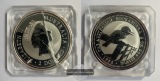 Australien.  2 Dollar  1998 Kookaburra FM-Frankfurt Feinsilber...