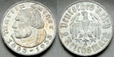 Drittes Reich 2 Mark 1933 G Luther in VZ+ - Erhaltung !!