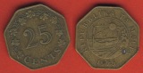 Malta 25 Cents 1975