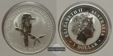 Australien - 1 Dollar 2005  Kookaburra  FM-Frankfurt  Feinsilb...