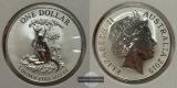 Australien - 1 Dollar 2015 Känguru FM-Frankfurt Feinsilber: 3...