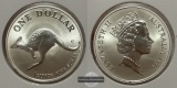 Australien - 1 Dollar 1998 Känguru FM-Frankfurt Feinsilber: 3...