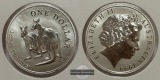 Australien - 1 Dollar 1999 Känguru FM-Frankfurt Feinsilber: 3...