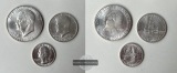 USA 1976 Silver Set Eisenhower, Kennedy, Washington FM-Frankfu...